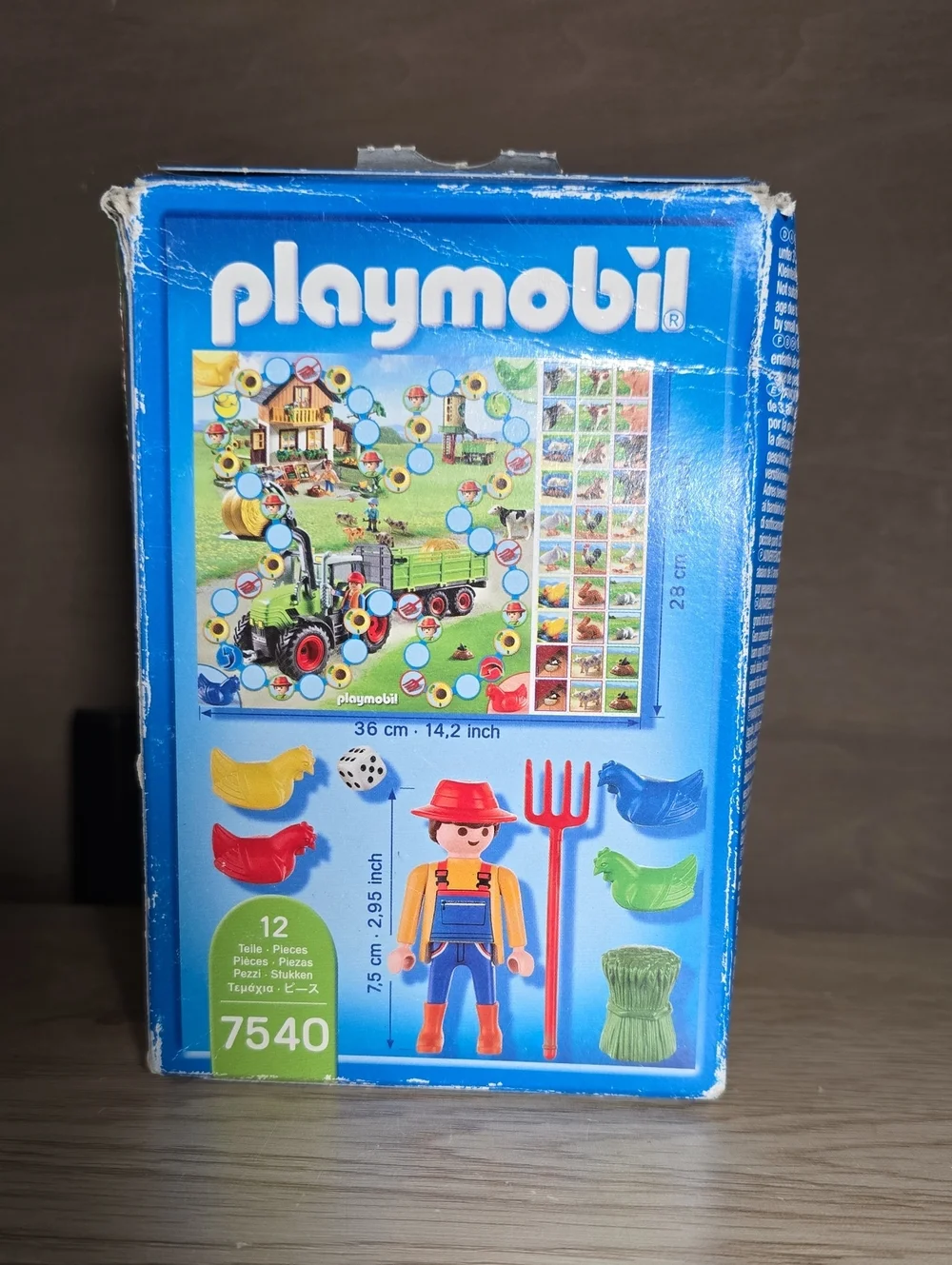 Playmobil 7540 Farmer 2011 NEW Sealed Box Has Shelfwear